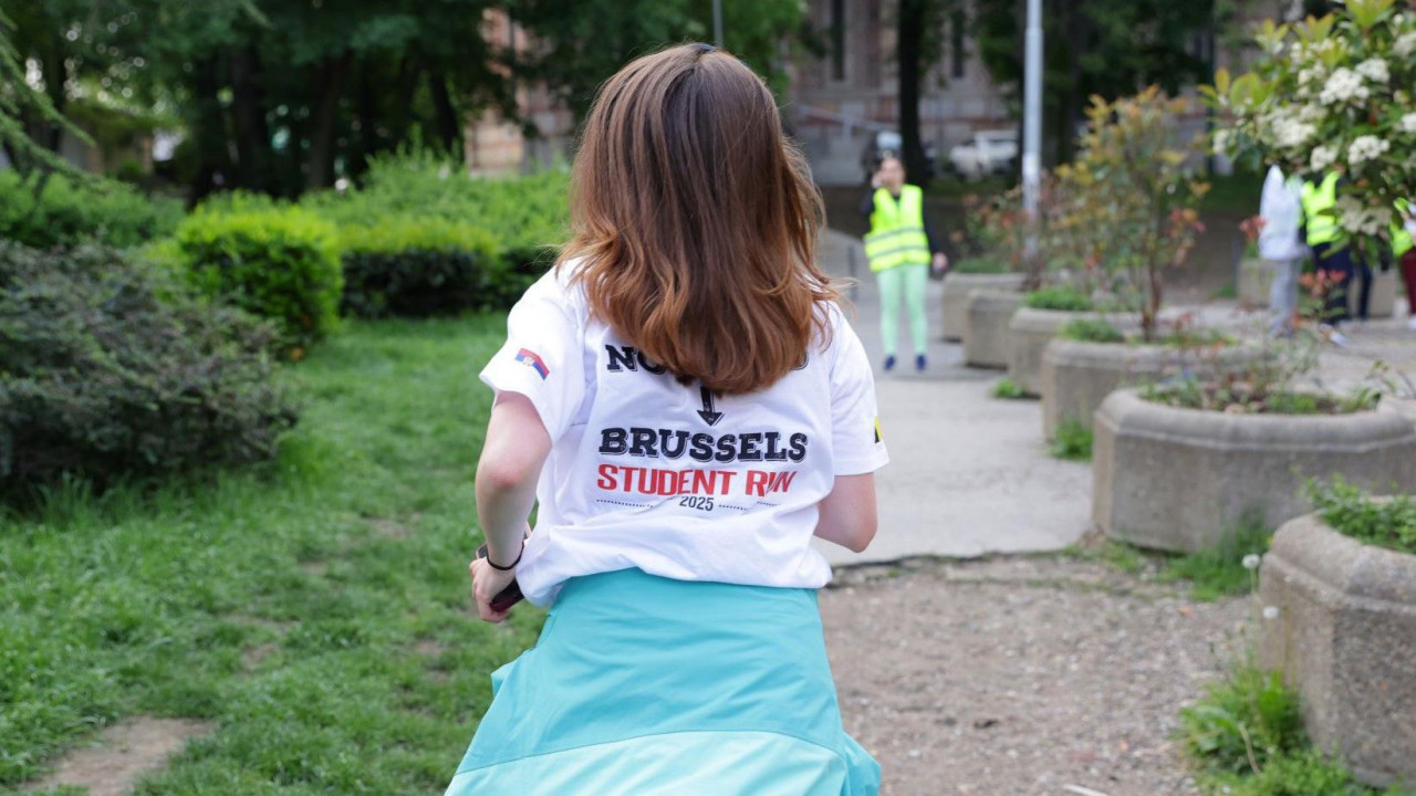 studenti, studenti trče, studenti maratonci, studenti trče do Brisela