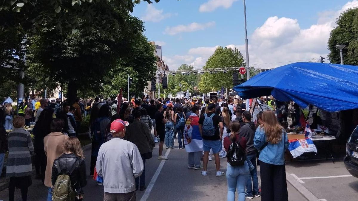 Protest u Loznici, studenti, studentski protest u loznici 