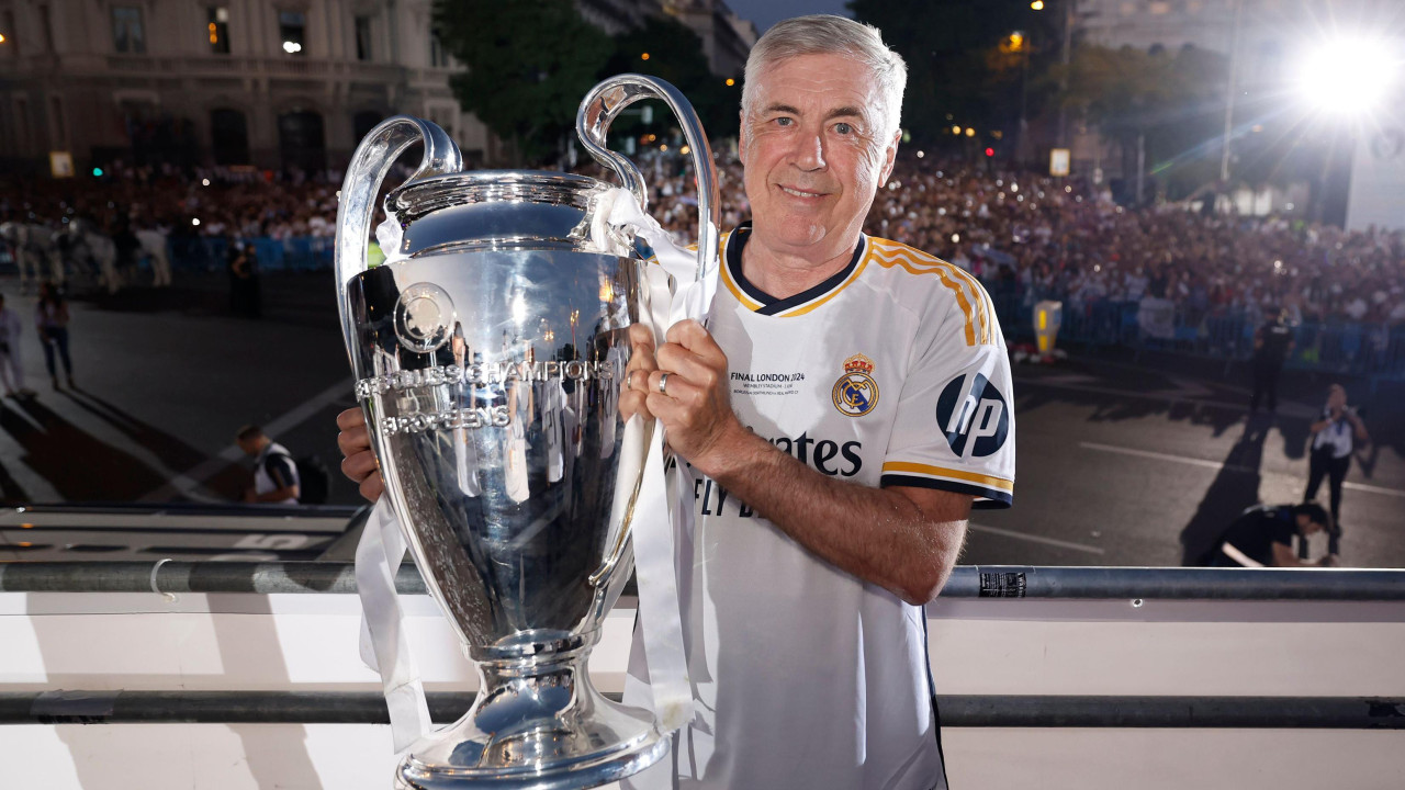 Karlo Anćeloti je kao trener rekordnih pet puta osvojao Ligu šampiona: Sa Milanom 2003. i 2007. i sa Real Madridom 2014, 2022. i 2024.