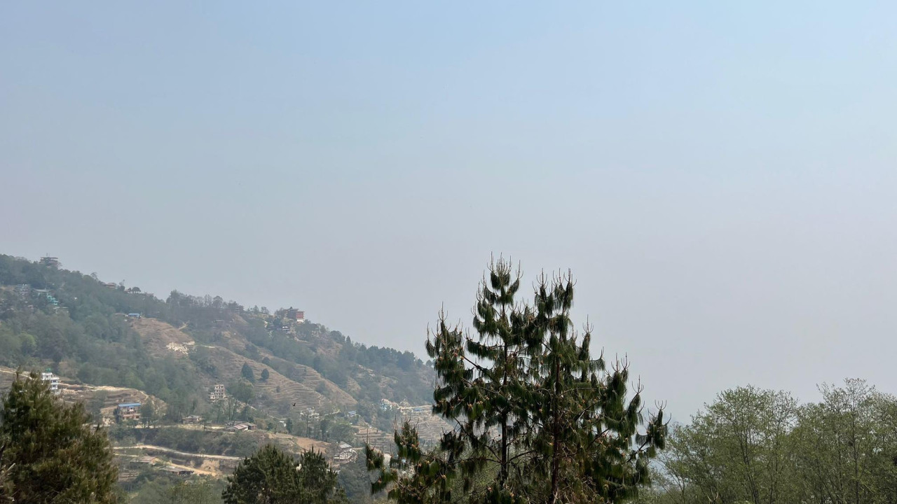 Maglovit pogled sa istog mesta tokom moje poslednje posete 