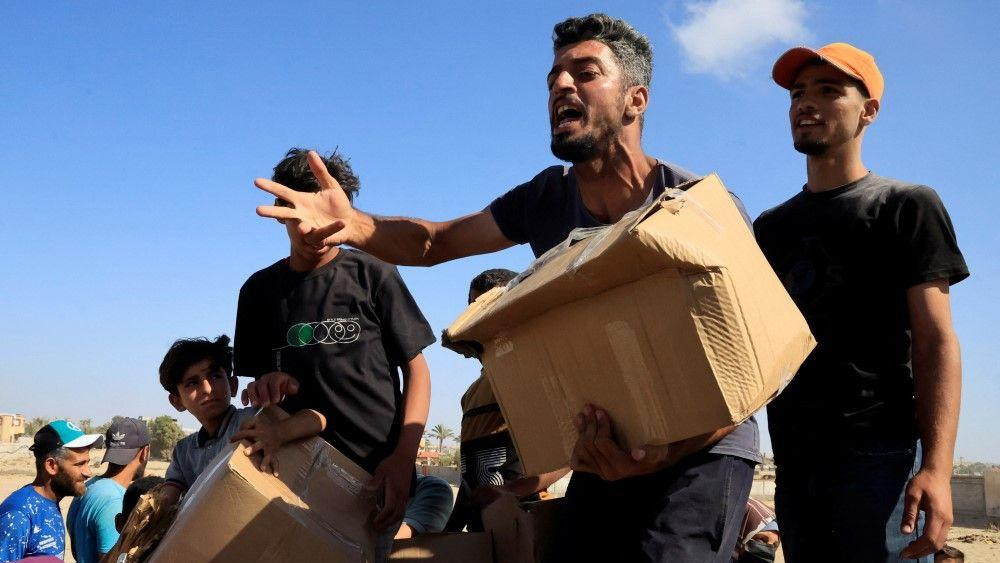 kamioni sa humanitarnom pomoći, humanitarna pomoć za Gazu, glad u gazi