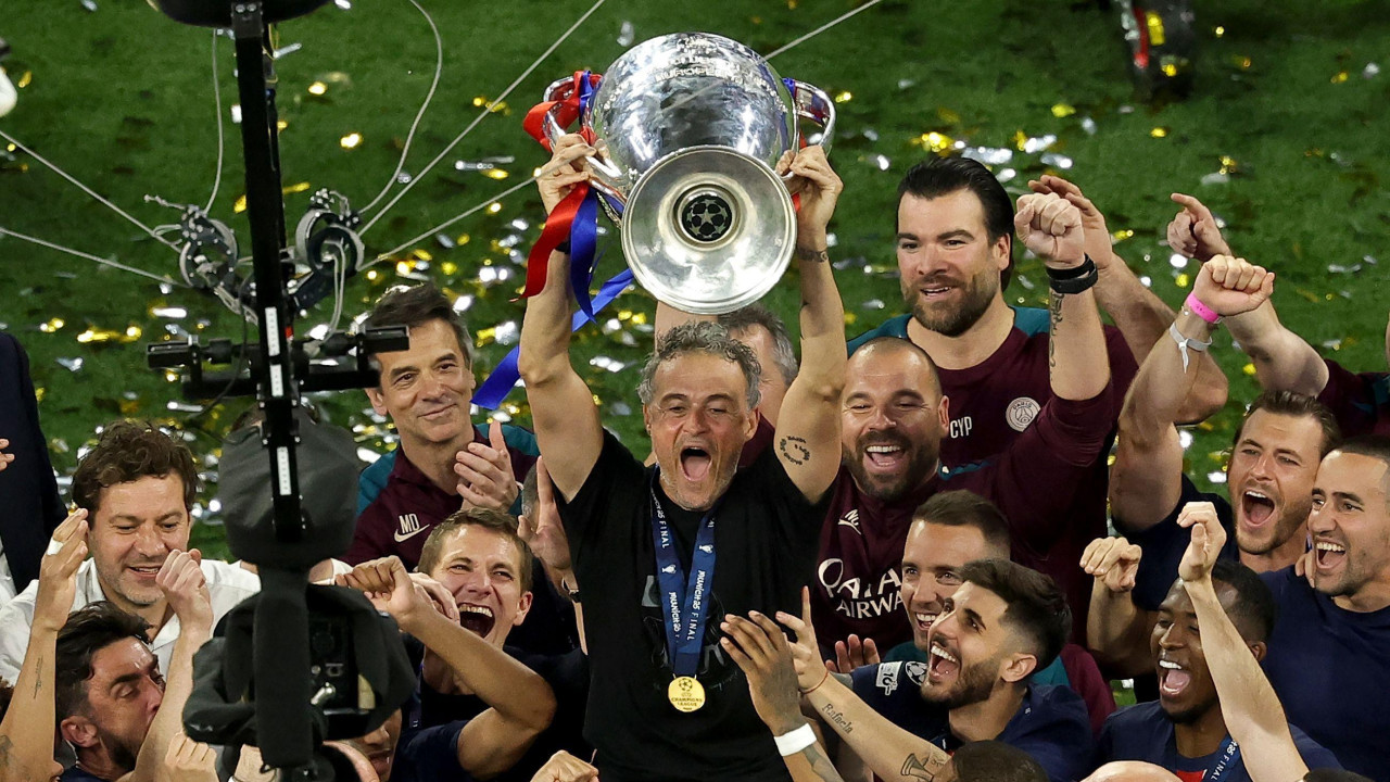 luis enrike, psž, psž je šampion evrope u fudbalu, psž - inter