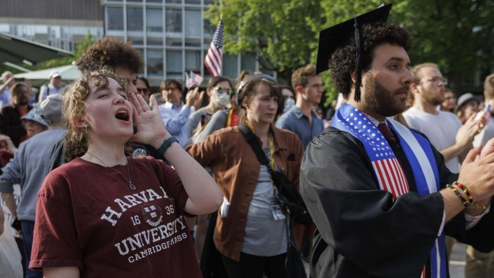 Studenti Harvarda na protestu