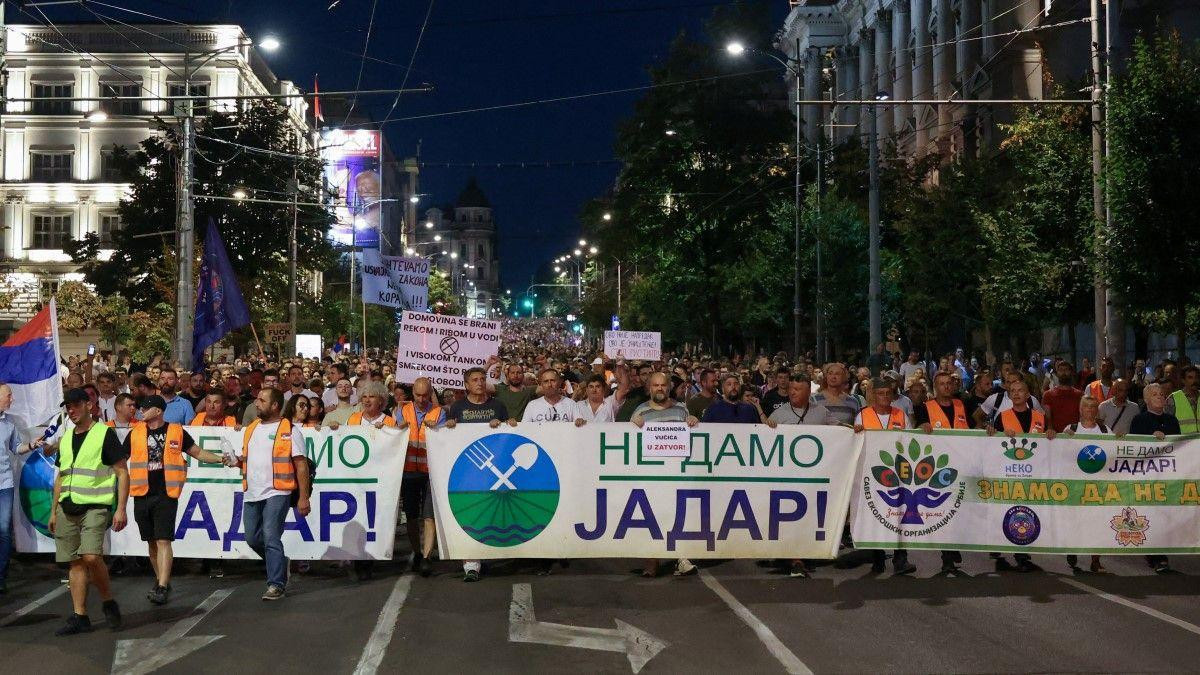 protest zbog najave iskopavanja litijuma na zapadu Srbije
