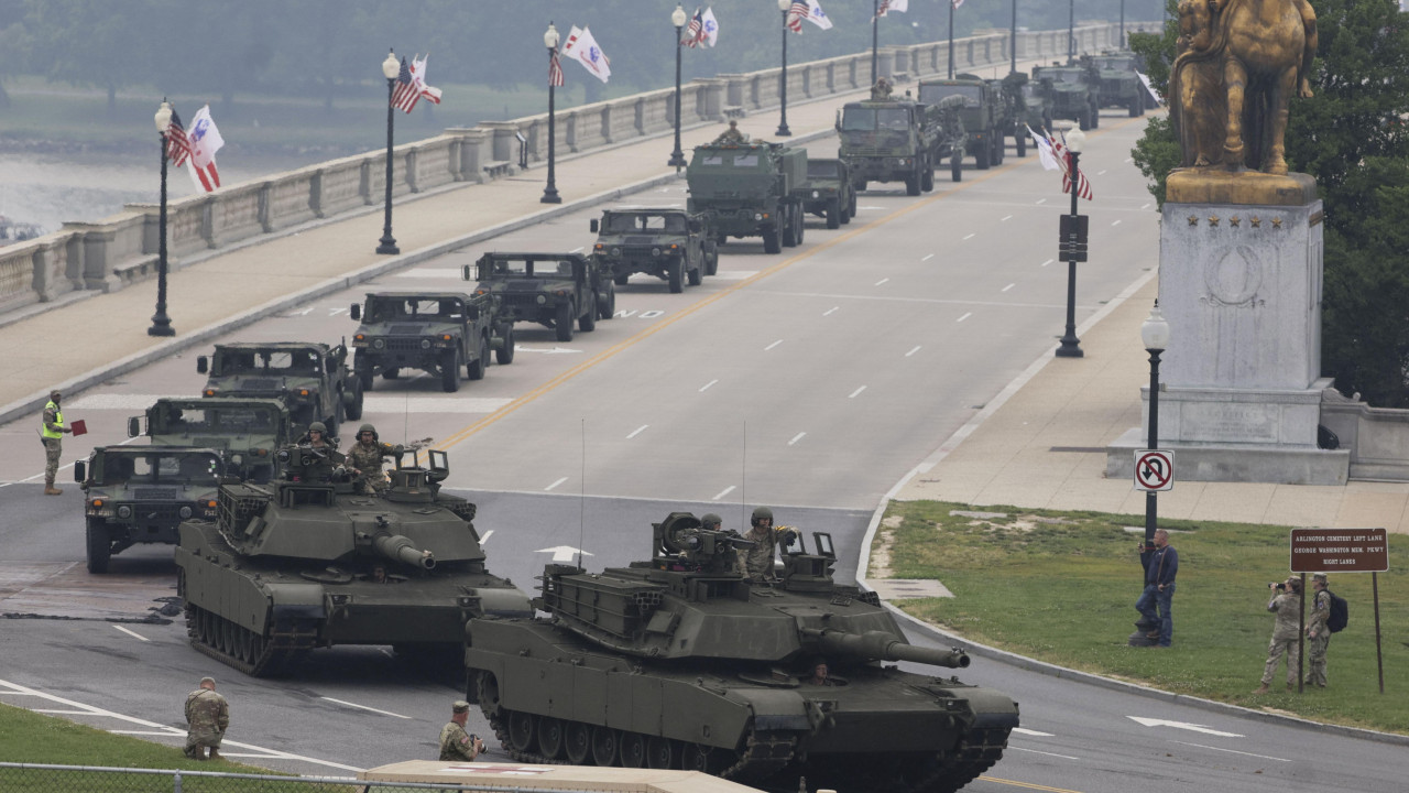 Tenkovi na ulicama Vašingtona tokom vojne parade