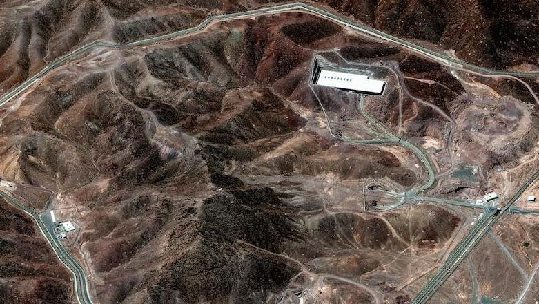 Satelitska fotografija Fordova, jednog od tri iranska nukelarna postrojenja koje je gađala američka vojska 
