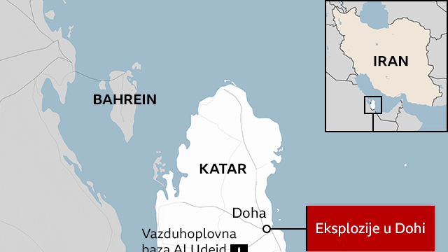 Mapa udara na Katar