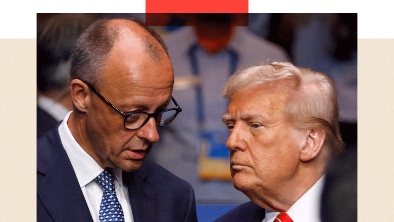 Fridrih Merc razgovara sa Donaldom Trampom na samitu NATO-a u Hagu 25. juna 2025. godine.