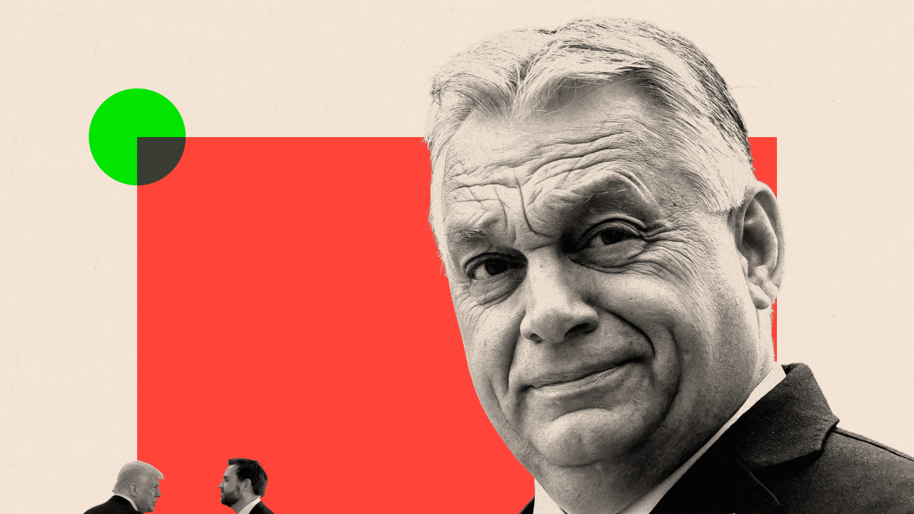 Viktor Orban i iza njega Tramp i Vens 