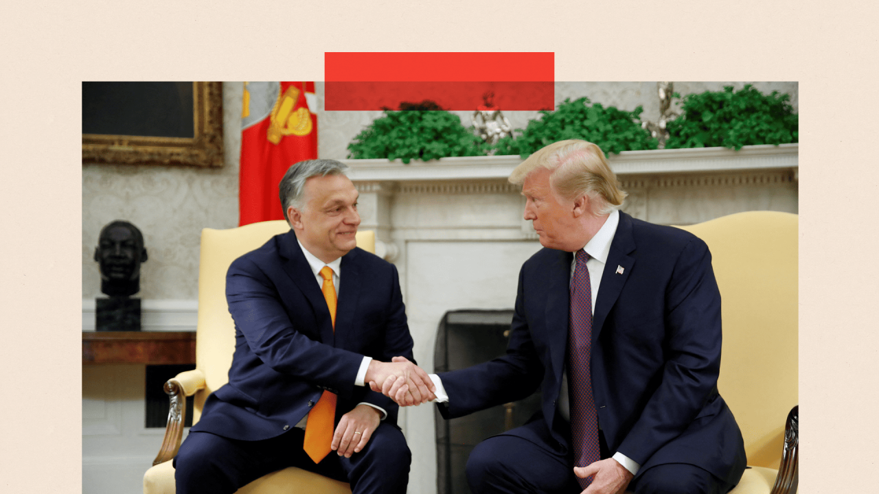 Orban i Tramp  se rukuju 