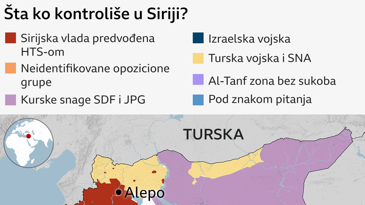 mapa sirije
