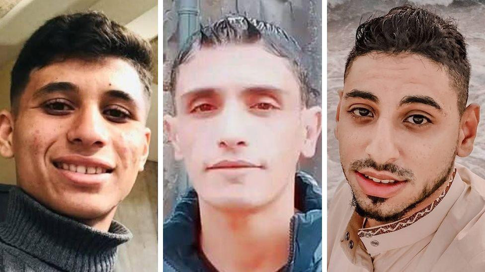 A composite image of Abdullah Jendeia, Ahmed Alhasant and Mohamed Kullab