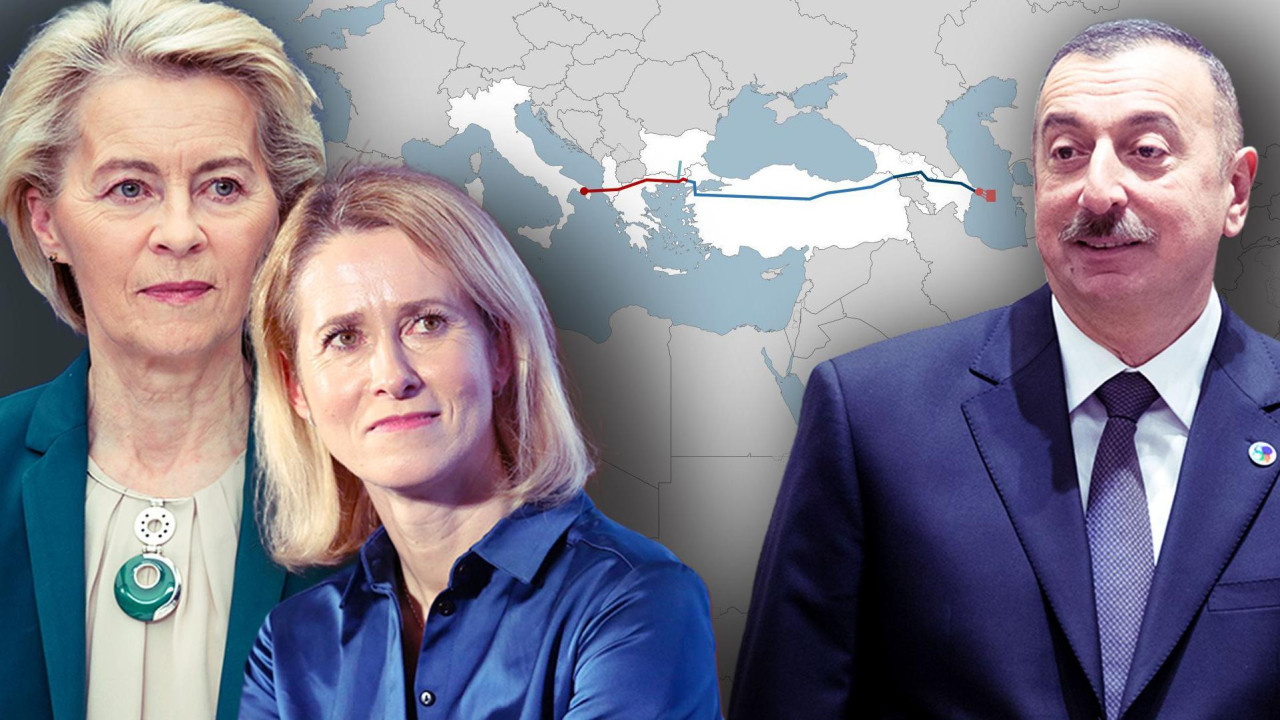 Ursula fon der Lajen, Kaja Kalas i Ilham Alijev, EU i Azerbejdžan
