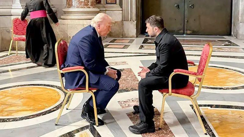 Donald Tramp i Vladimir Zelenski