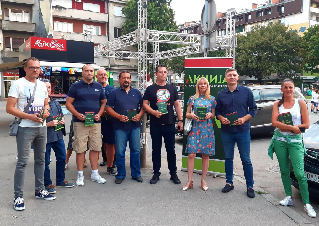 Foto/ T.S. Nebojša Zelenović i Pokret Jasno i Glasno-  Zeleni dogovor
