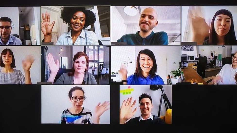 Millennials on a video call