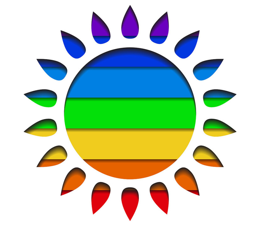 A multi-coloured Sun