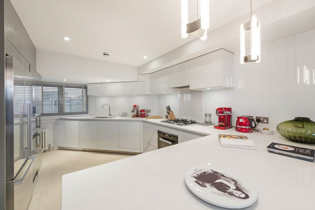 The kitchen - and the portrait plate Dr Ruja is said to have hated